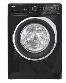 product-Zanussi Fully Automatic Digital Front Load Washing Machine, 7 kg, Black - ZWF7240BS5