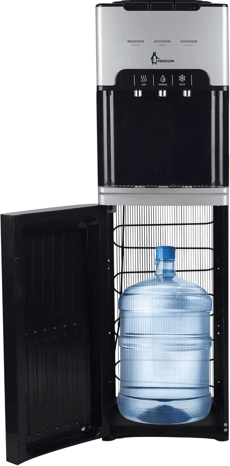 Penguin Water Dispenser, 3 Taps - Black, PD002