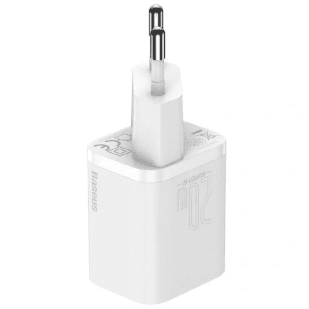 Baseus Super Si 1C Fast Charger Type-C, 20W, CCSUP-B02 - White