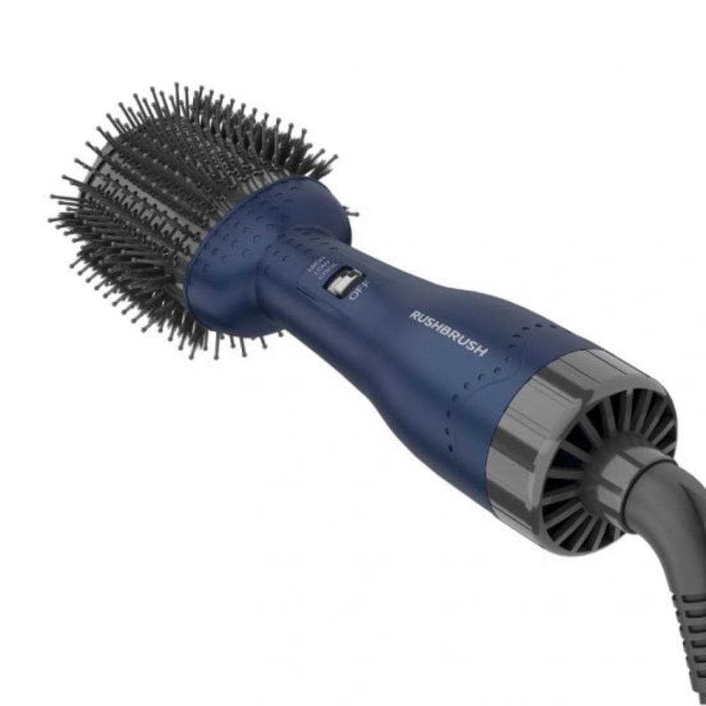 Rush Brush V2 Pro Hair Straightener Brush, 1300 Watt - Navy Blue