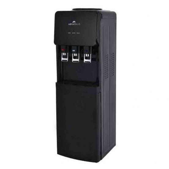 product-Armadillo Water Dispenser 3-Tap With Container ARM-WDS -CAB-BK-0000 - Black ( Water bottle on top )