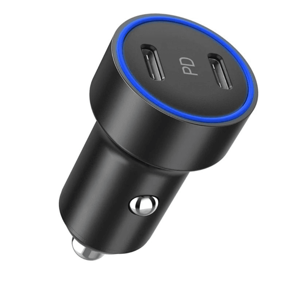 شاحن سيارة شوتيك ثنائي المنافذ 40 واط TC0054 - أسود