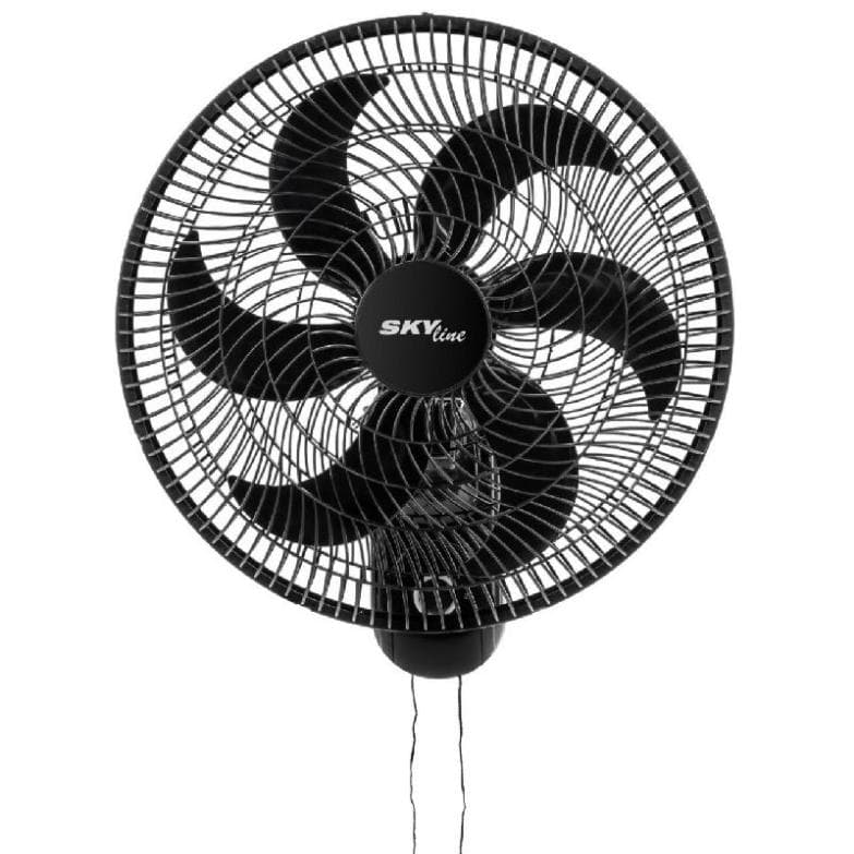 سكاي لاين جيت مروحة حائط، 18 بوصة، 6 شفرات، WF18-N - أسود