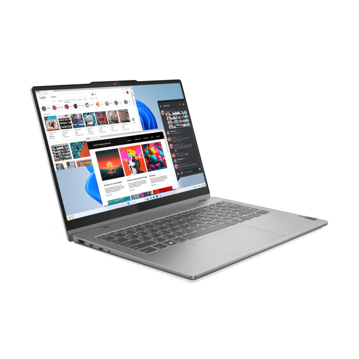 Lenovo IdeaPad 5 2-in-1 14IRU9 Laptop, Core 5 120U Processor, 8GB RAM, 512GB SSD, Intel Integrated Graphics, 14" HD WUXGA Display, Windows 11 - Grey