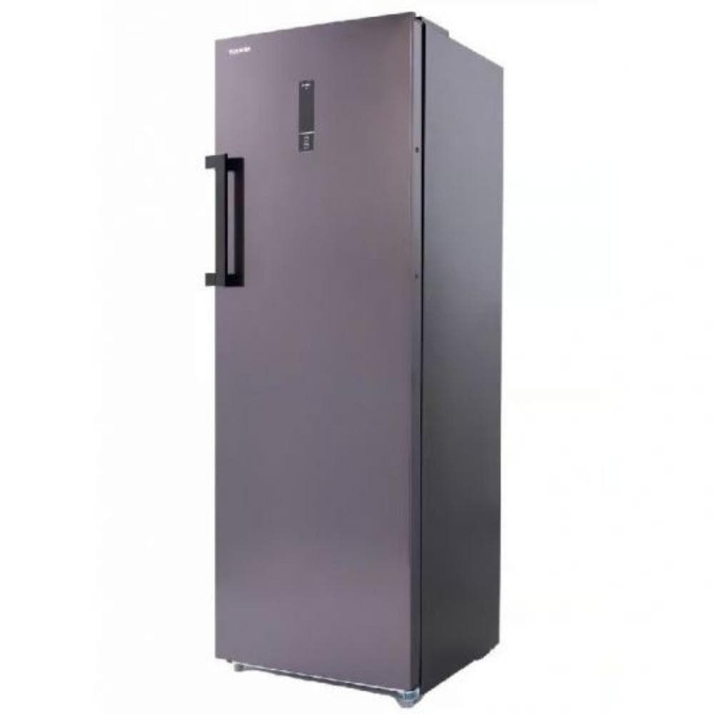 Toshiba Upright No Frost Digital Deep Freezer, 238 Liters, 7 Drawers, GR-RU312WE-DMN(37H) - Satin Grey