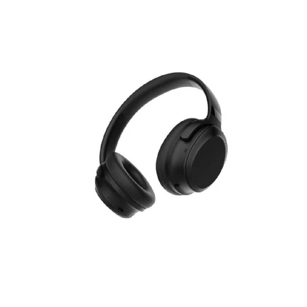 Powerology Noise Cancellation Headphone with 30H Working Time and ANC Active - Black