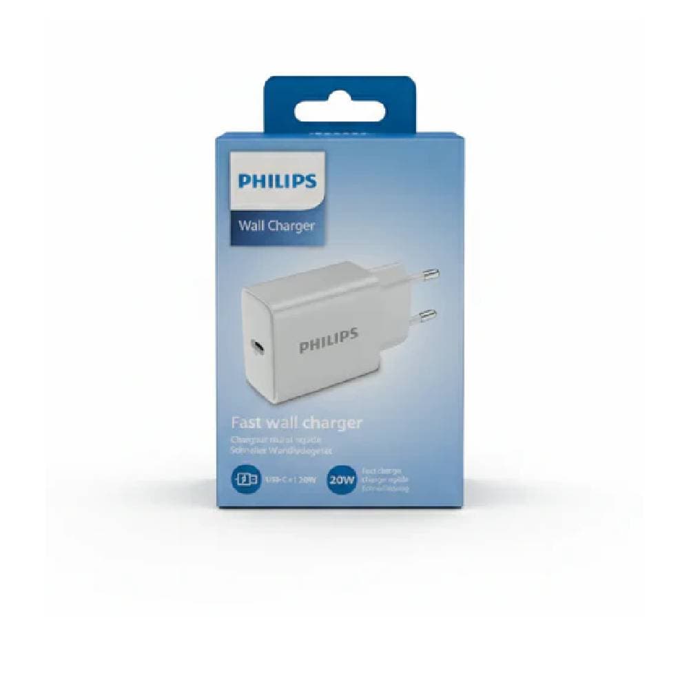 Philips DLP2629CW USB-C Wall Charger EU Adapter 20W - White