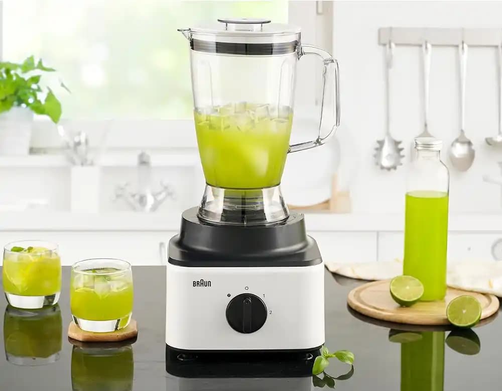 Braun Food Processor 1.2L, Blender 1.8L, 750W, White - FP0145WH