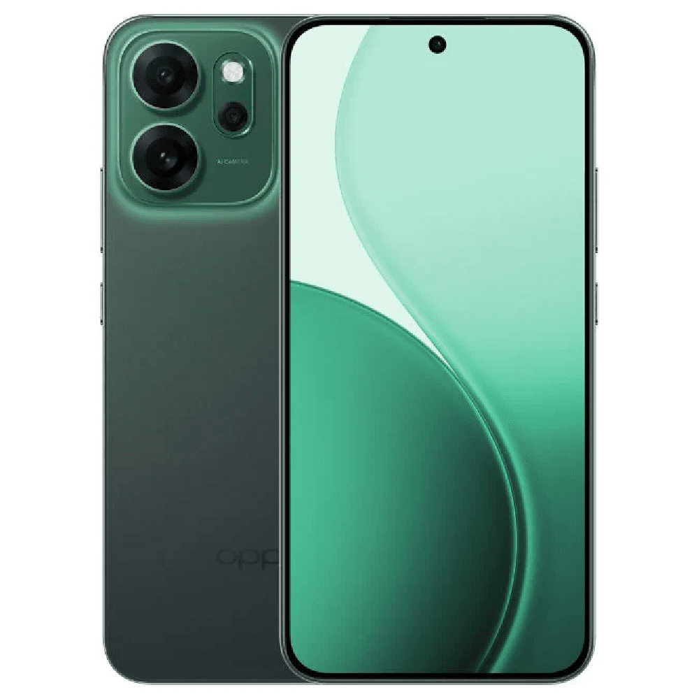 OPPO Reno14 F Dual SIM, 256GB, 12GB RAM, 5G - Luminous Green