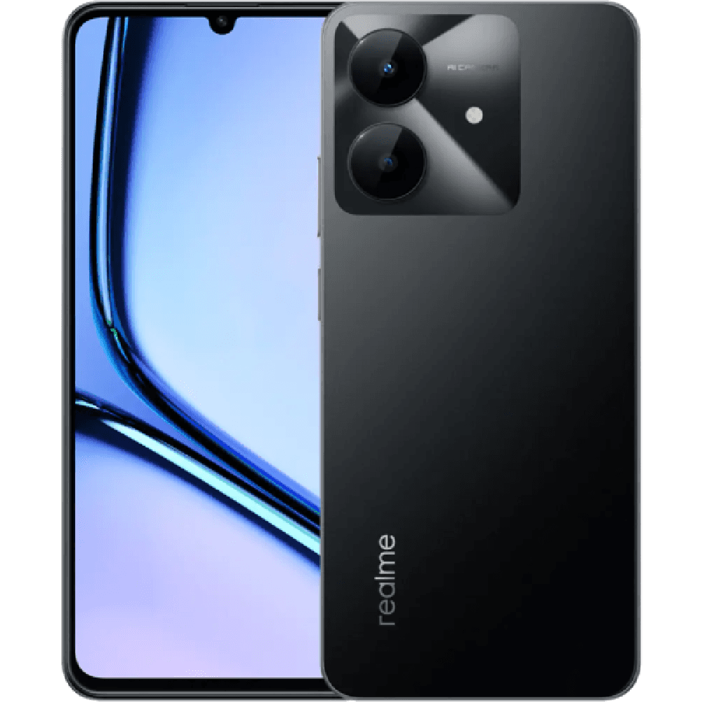 Realme Note 60x, 128GB, 4GB RAM, Dual SIM, 4G, Marble Black, With 1 year warranty