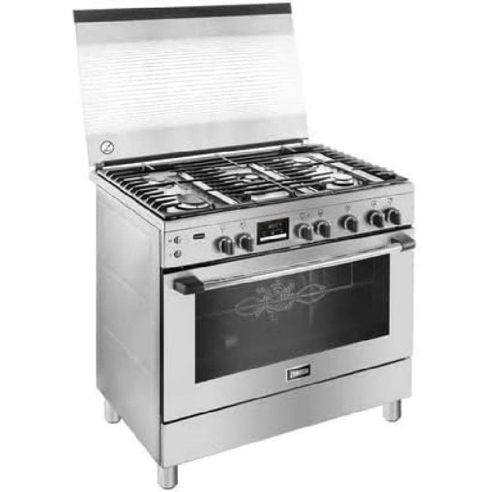 Zanussi TasteMax 5 Burner Gas Cooker with Gas Oven Hob, HOB-ZCG92686XA - Stainless Steel