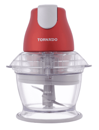 product-Tornado Meat & Vegetables Chopper, 400 Watt, 1 Liter, Red - CH-400MR