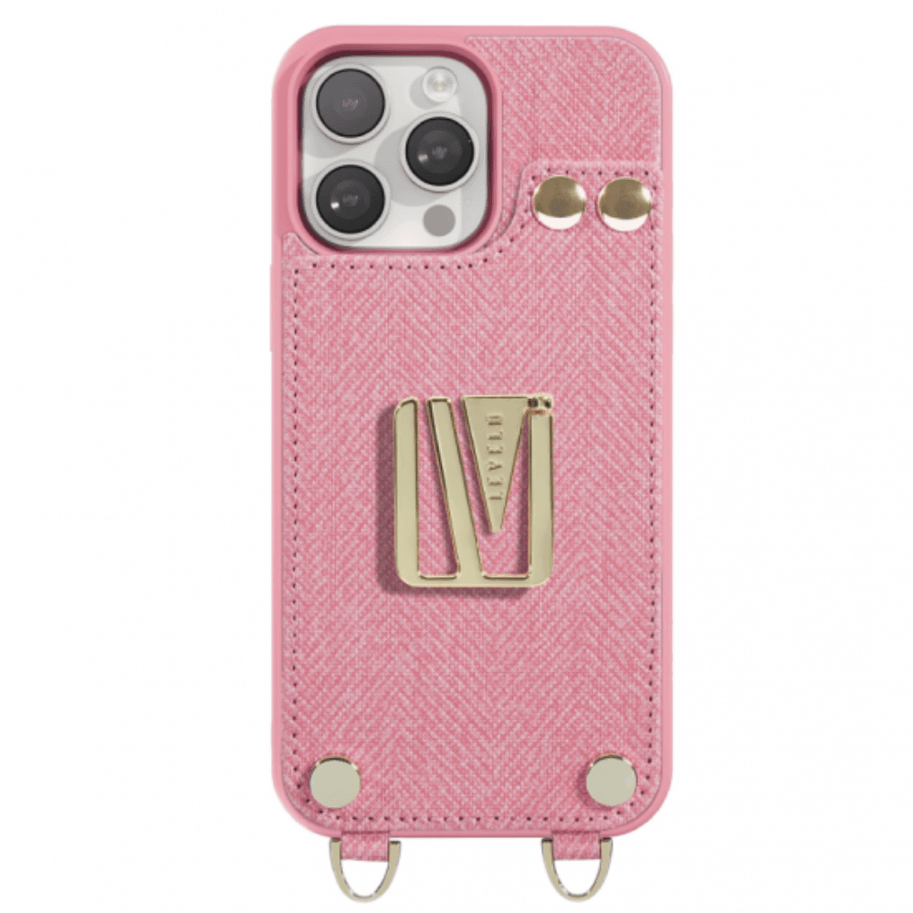 Levelo Serena Leather Case For iPhone 16 Pro Max - Pink