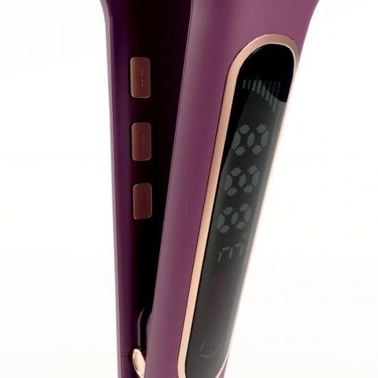 CH&BE Wide Digital Hair Straightener, 60 Watt, CB_S04 - Violet