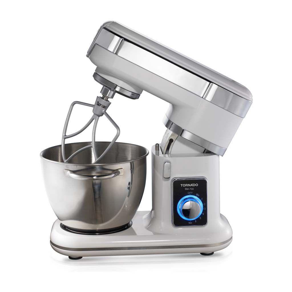 product-Tornado | Electric Kneading Machine, 700 watt, 4.5 Liter - White, SM-700