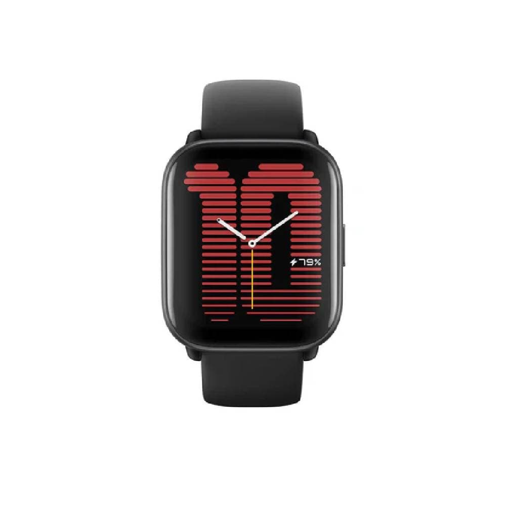 Amazfit Active Smart Watch for Unisex, AMOLED Display, 1.75 Inch - Black 