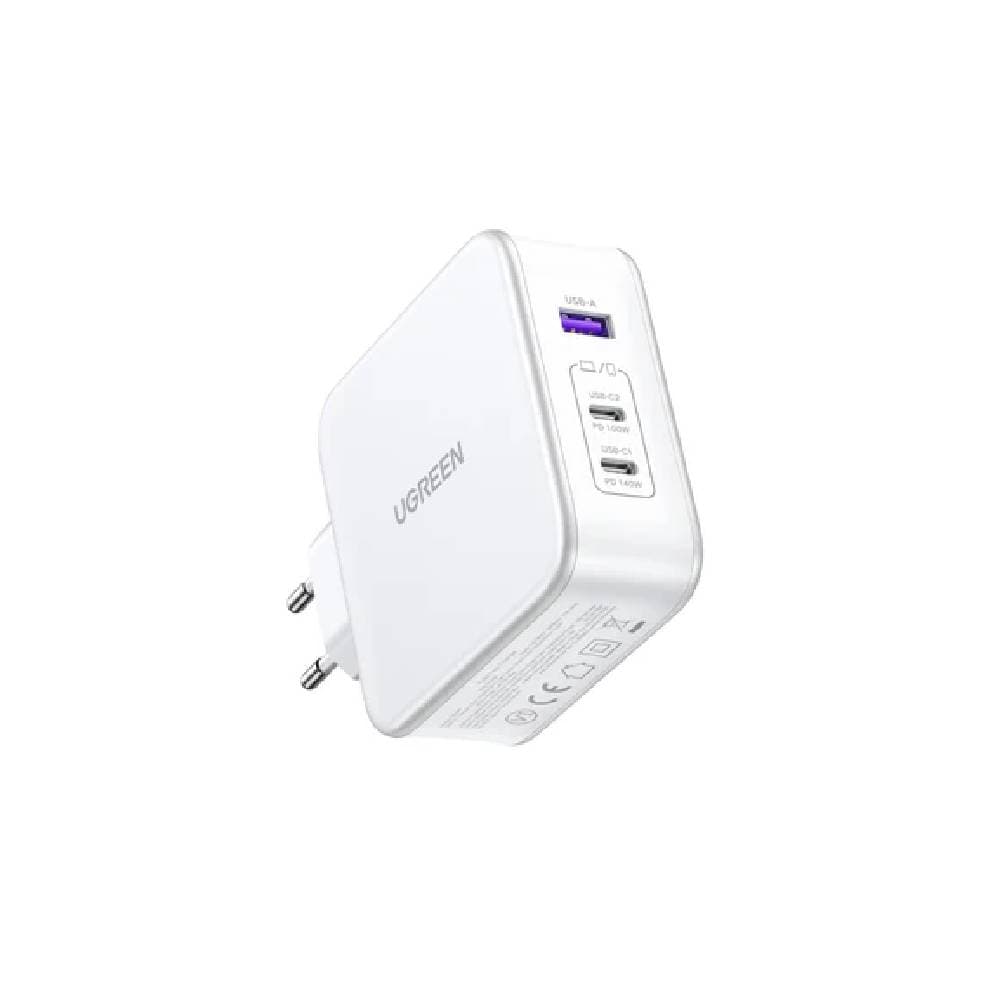 Ugreen Nexode 3-Port PD Gan Fast Charger, 140w, CD289 - White