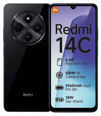 product-Xiaomi Redmi 14C 8GB RAM , 256GB - Midnight Black Local Warranty