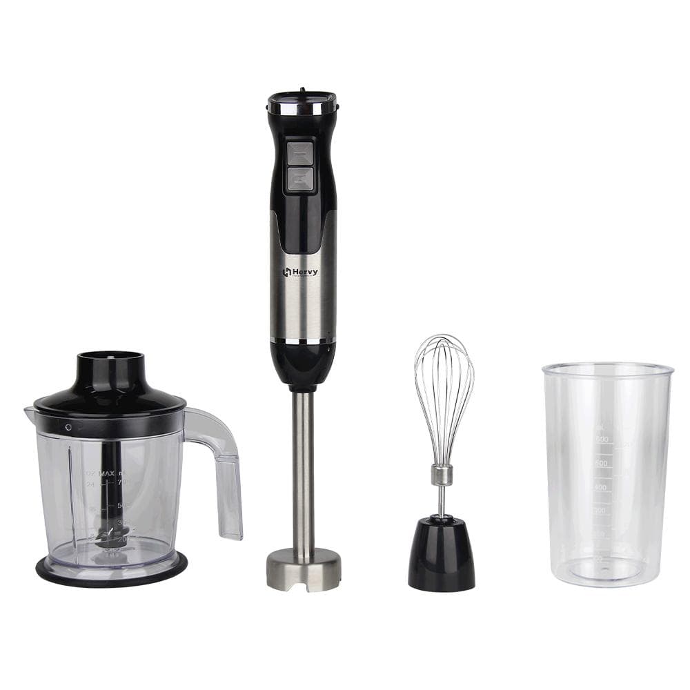 خلاط يدوي هيرفي برو أكت 1000 واط، متغير السرعة، توربو - أسود