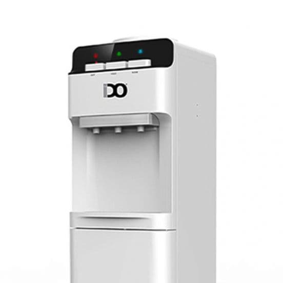 IDO Water Dispenser With Refrigerator, 3 Taps (Cold, Hot, Lukewarm), WD102NC-SV - Silver