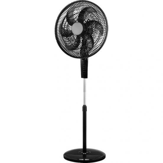 Skyline Jet Stand Fan, 18 Inch, 6 Blades, Remote Control, SF18-R - Black