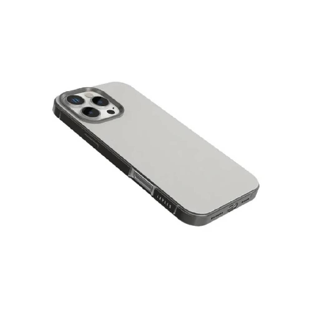 Levelo lris For iPhone 16 Pro Max MagSafe Liquid Silicone Case - Gray