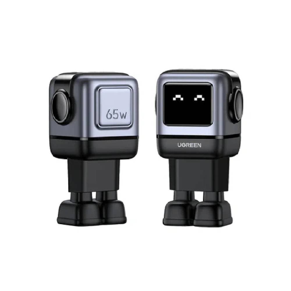 Ugreen Nexode RG 3-Port Gan Fast Charger, 65W, CD361- Black
