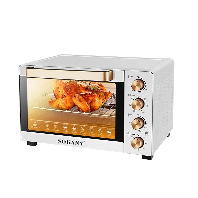 product-Sokany I Electric Oven, 40 Liter, 1500 Watt - White, SK-10013