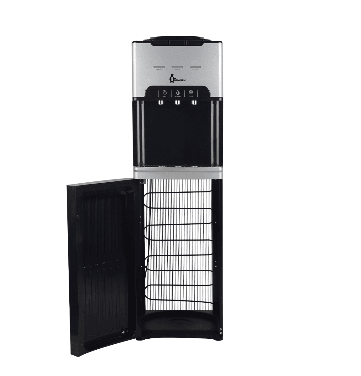 Penguin Water Dispenser, 3 Taps - Black, PD002