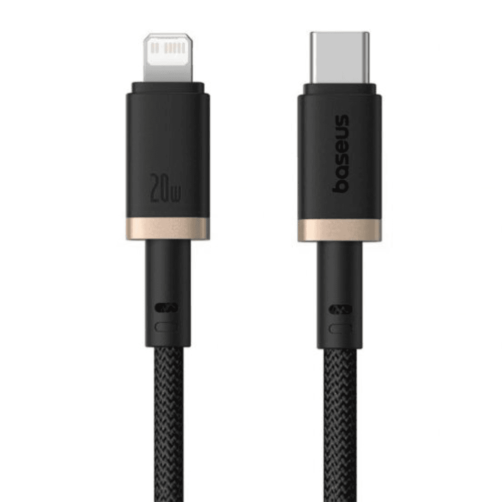 Baseus Dura Series Cable, Type-C To Type-C, 20Watt, 1M - Gold&Black