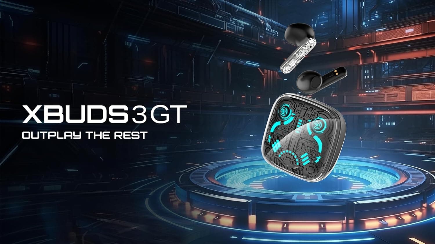 Infinix XBuds 3 GT In-Ear Earbuds, Up to 28 Hours, Black - XE30