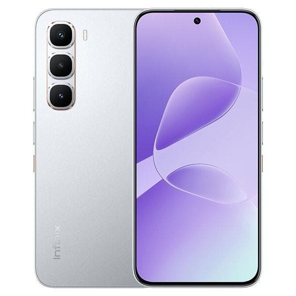 انفنيكس Hot 60 Pro بشريحتين اتصال، 256 جيجابايت، 8 جيجا رام، شبكة الجيل الرابع - فضي تيتانيوم