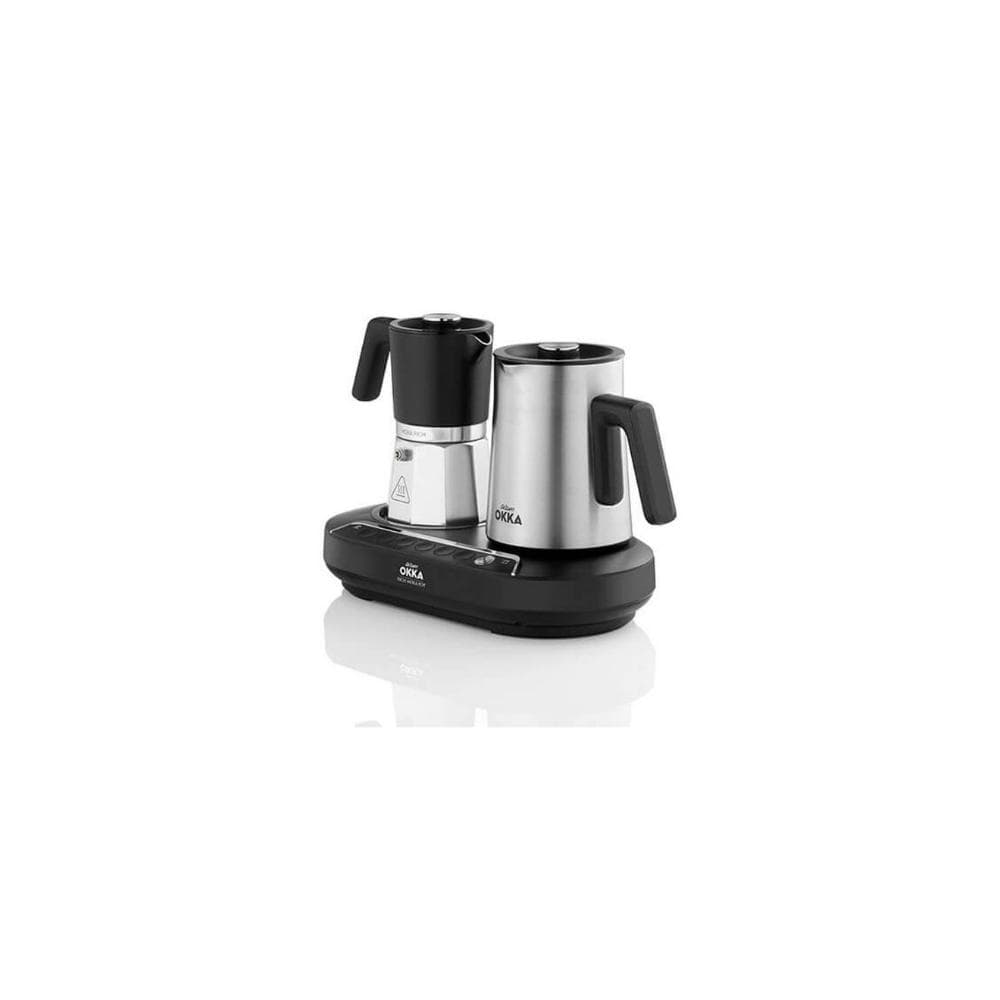 Okka Coffee Machine Rich Mocha Pot Chrome  - Ok0027