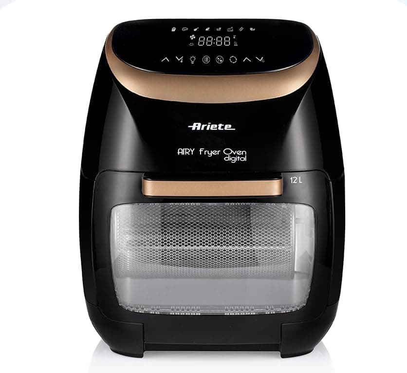 فرن قلاية هوائية اريتي، 2000 وات، 12 لتر، شاشة تحكم رقمية، 8 برامج، 4621 - روز جولد