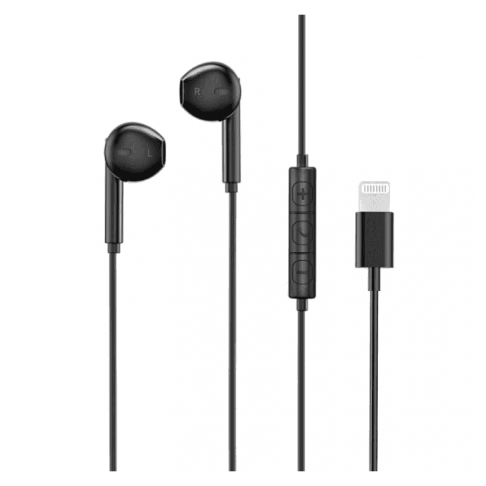 سماعة أذن سلكية  راف باور، RP-BH1005 بموصل لايتنيج - أسود