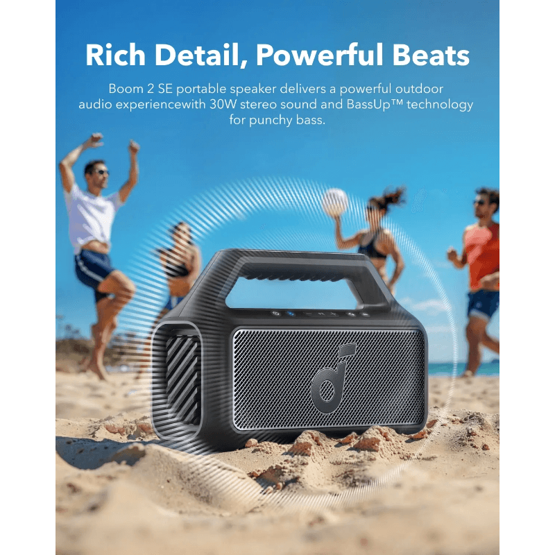 Anker Soundcore Boom 2 SE Portable Bluetooth Speaker , A3148Z11 - Black-5