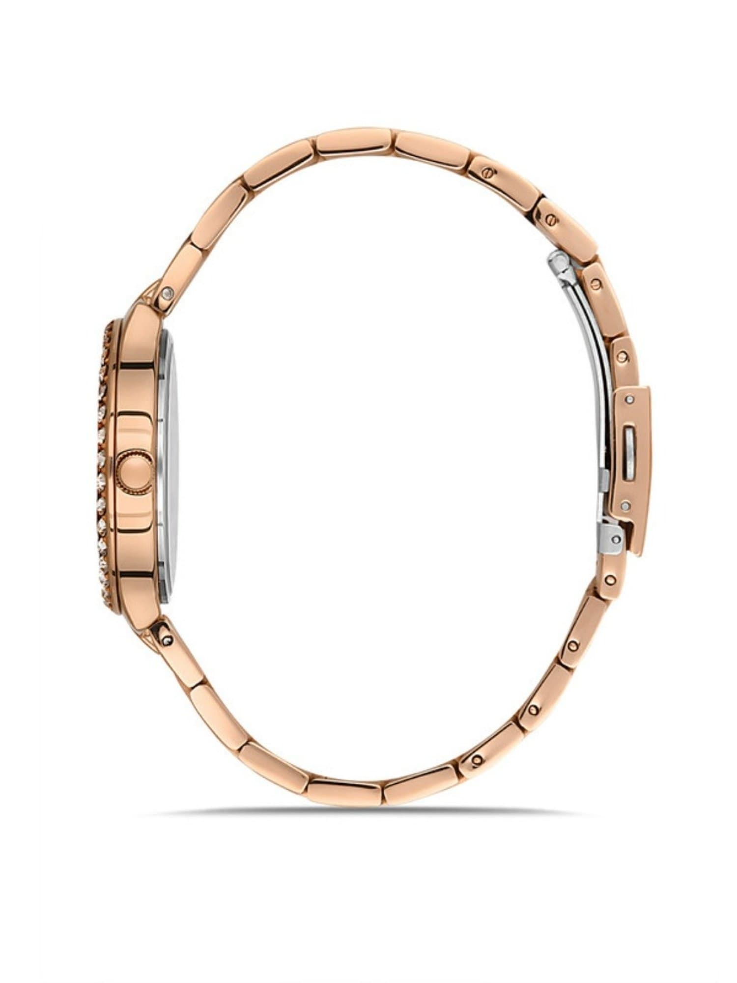 Daniel Klein Casual Analog Watch for Women, Stainless Steel Strap - Gold, DK.1.13205-2