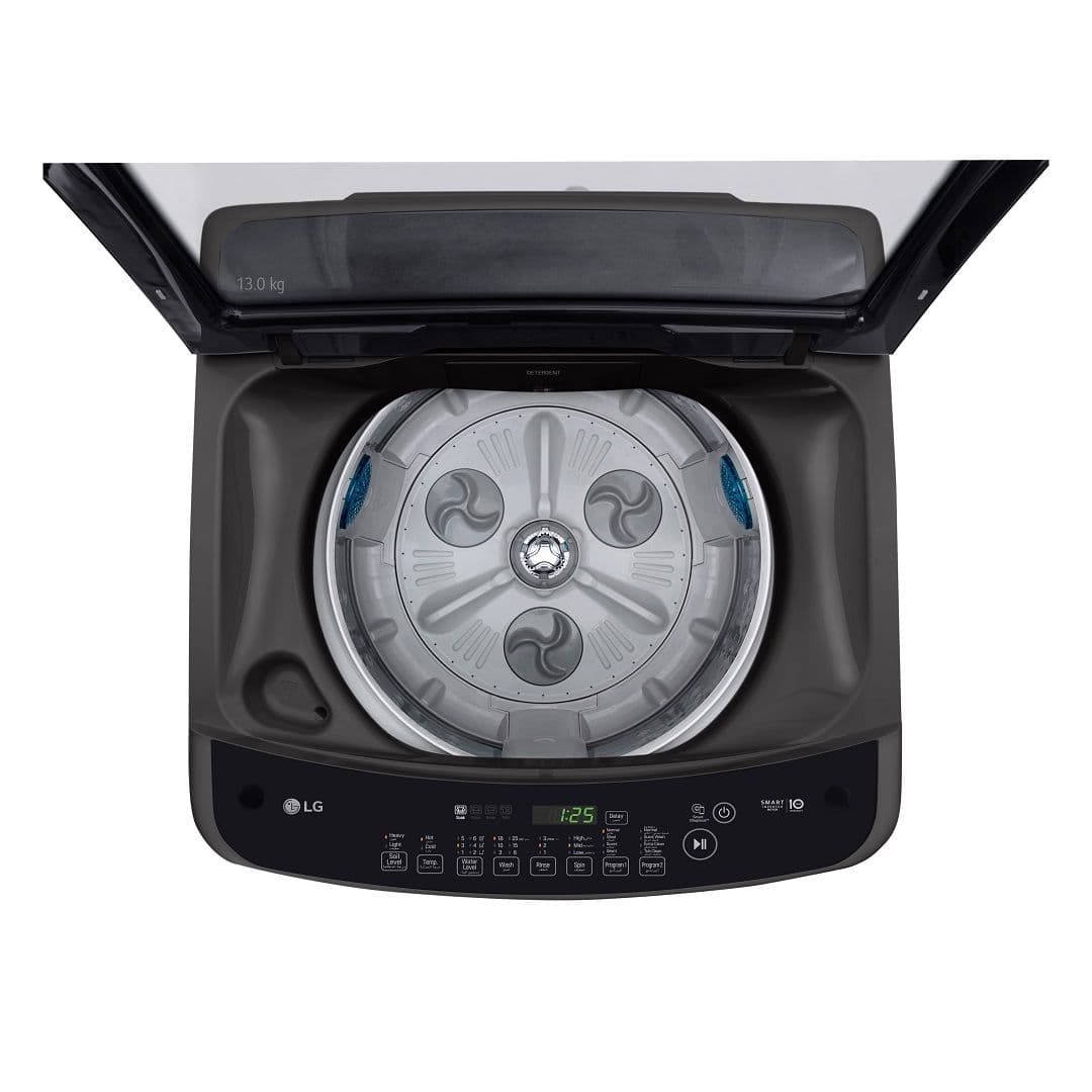 LG Top Loading Automatic Washing Machine, Inverter, 13 kg - Dark Grey, T1388NEHGB