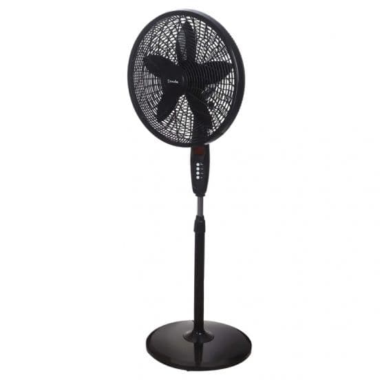 Zada Stand Fan, 18 Inch, 5 Blades, 50 Watts - Black, ZSF-182