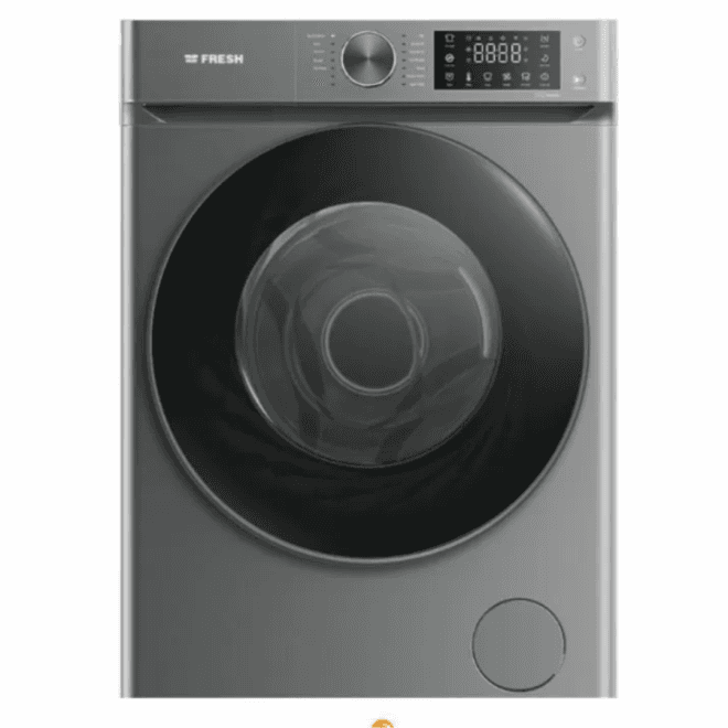 غسالة ملابس فل أتوماتيك فريش، 9 كيلو جرام، انفرتر، ديجيتال، FLDDRPMPCDS - فضي