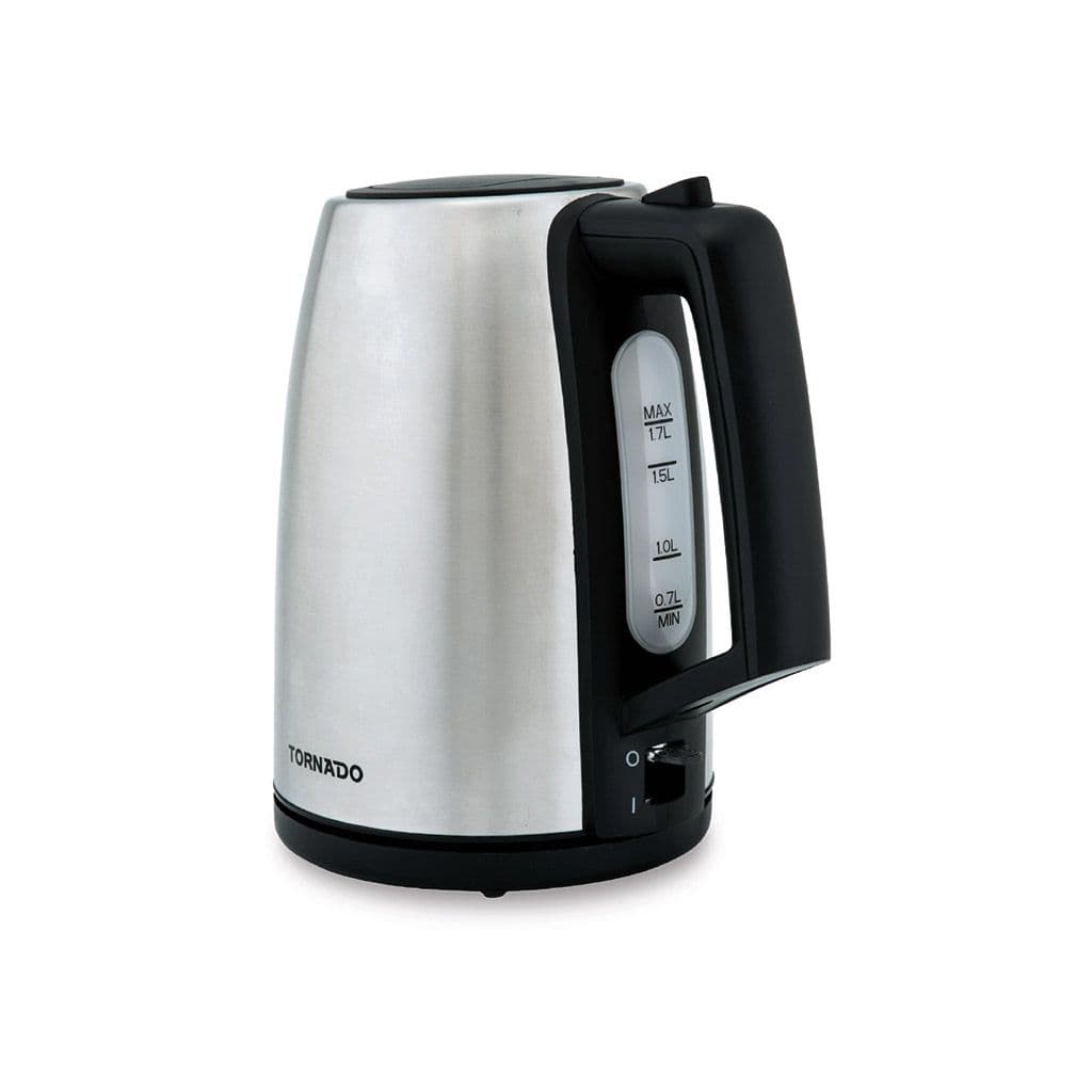 Tornado Electric Kettle, 1.7L, 2200W, TKS2217E - Silver