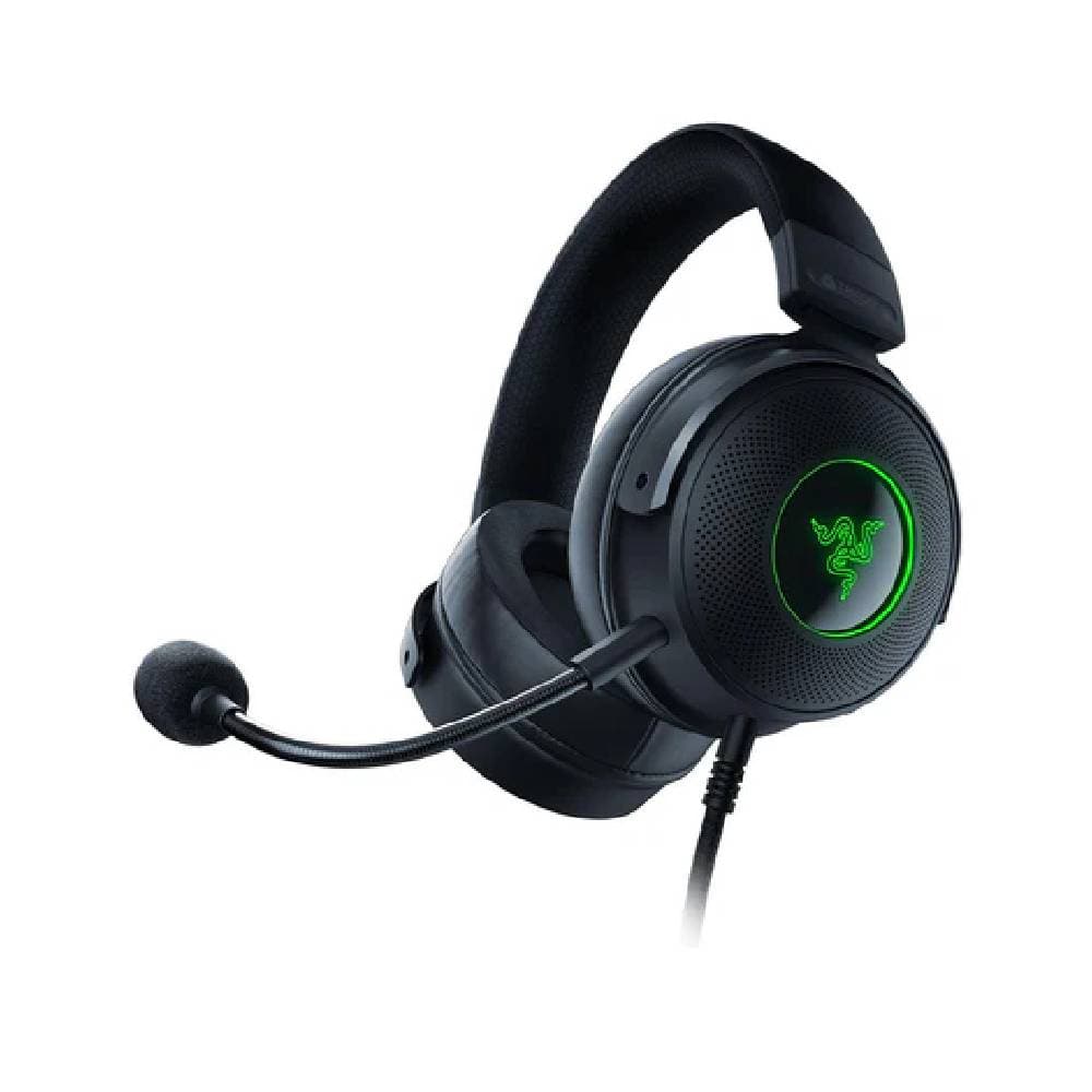 Razer V3 Kraken RGB Gaming Headset 7.1 Surround Sound Noise-Cancelling Mic - Black