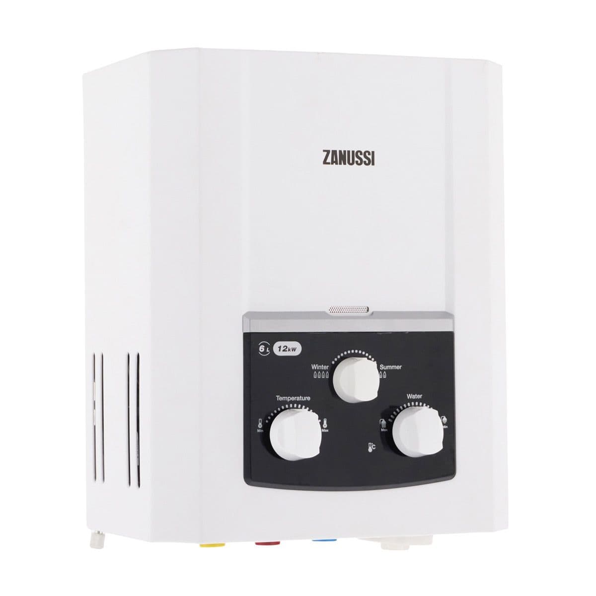 Zanussi Gas Water Heater, 6 Liters, Digital, with Charger, 5567 - White