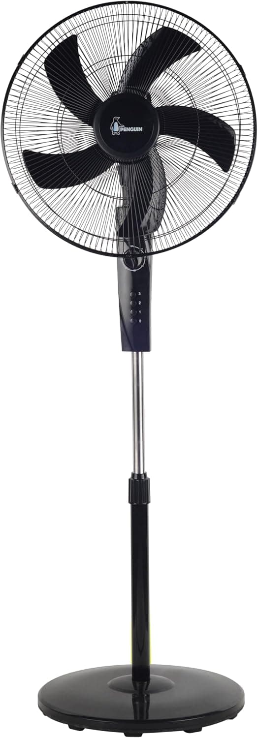 مروحة كوول سبين ستاند بنجوين، 5 ريشة، 18 بوصة، 65 وات - أسود، PF005