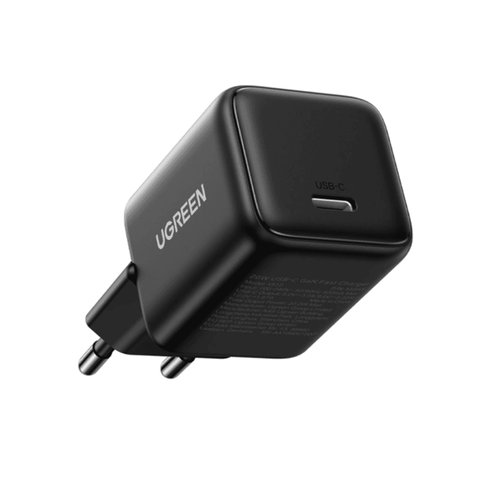 Ugreen Charger home Adapetr 20W USB-C Fast Charger GAN X512 - Balck