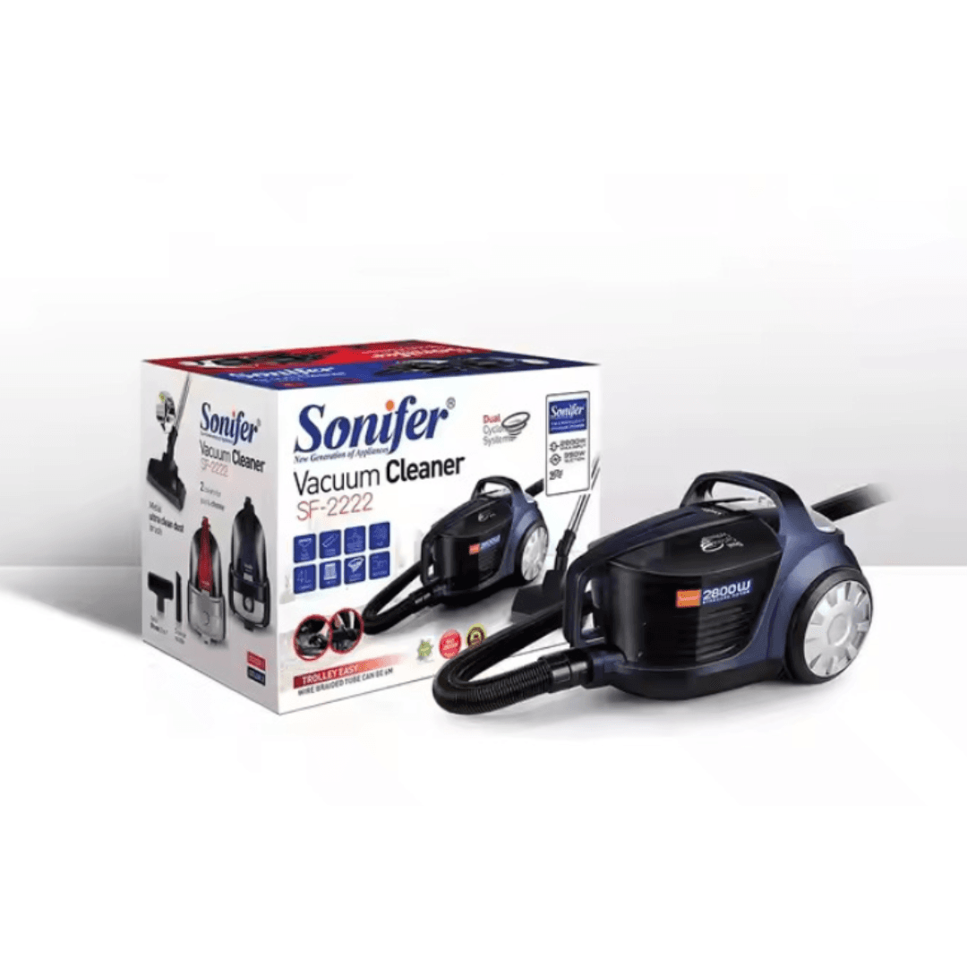 Sonifer Vacuum, 4 Liter, 2800 Watt - Black, SF2222