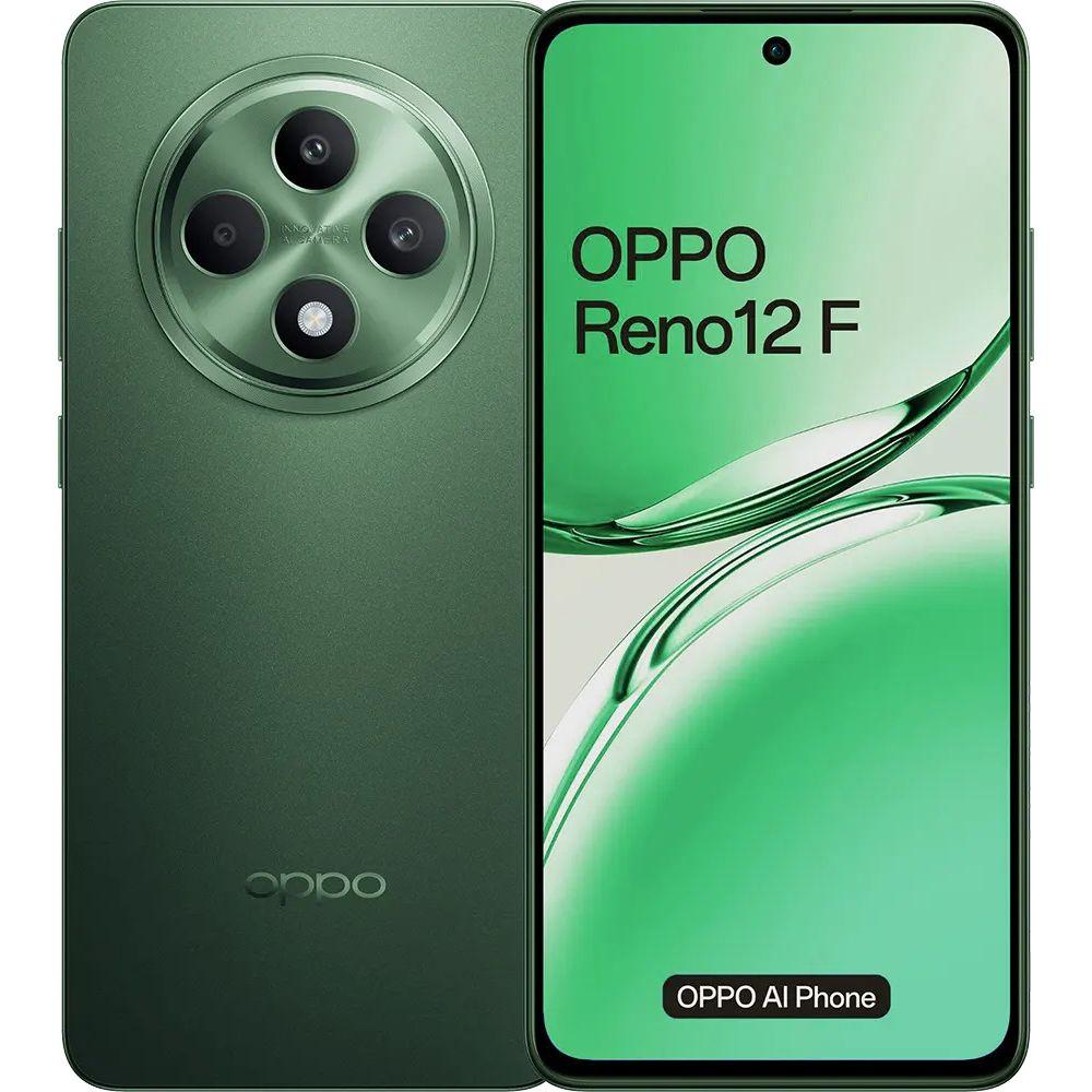 Oppo Reno 12 F, 256GB, 8GB RAM, Dual SIM, 4G LTE - Olive Green Official warranty-0