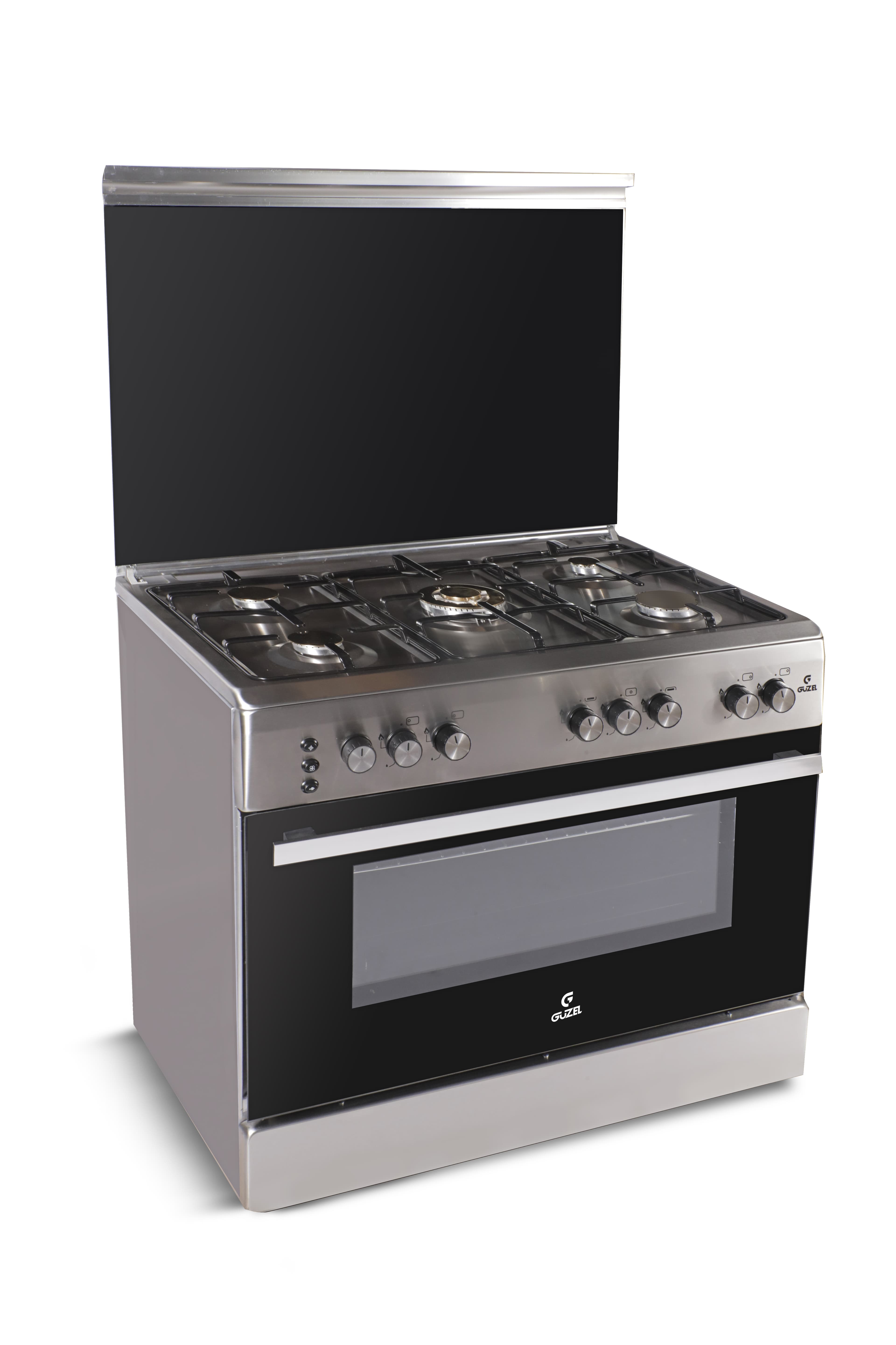 Guzel Cooker Standard, Stainless steel, 5 Burners, 60x90 - Silver