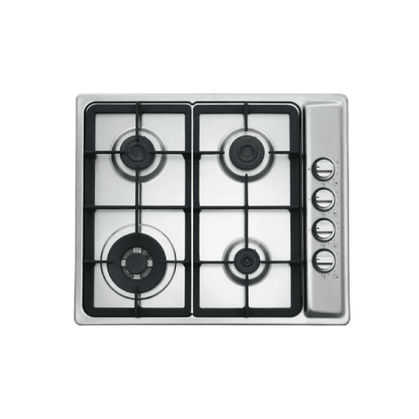 Kitchen Line Built-in Gas Hob, 60 cm, 4 Burners, Heavy Duty, ZP. GN4014 - Silver