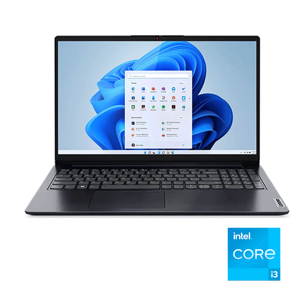 Lenovo Ideapad 1 15IAU7 Laptop - Intel® Core™ i3-1215U - 8GB - 256GB SSD - Intel® UHD Graphics - 15.6" HD - Win11 - Abyss Blue